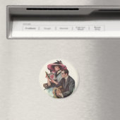  Victoriaans Valentijnsdag Love and Romance Magneet (Insitu (Vaatwasser))