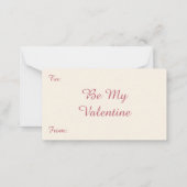  Victoriaans Valentijnsdag Love and Romance Notitiekaartje (Achterkant)