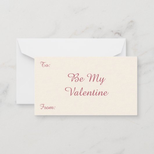  Victoriaans Valentijnsdag Love and Romance Notitiekaartje (Achterkant)