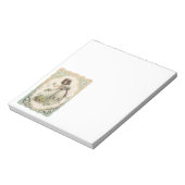  Victoriaans Valentijnsdag, meisje met Rozen Notitieblok (Linkerzijde)