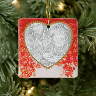  Victoriaans Valentijnsdag Mijn hart is Thine Keramisch Ornament