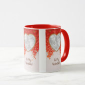  Victoriaans Valentijnsdag Mijn hart is Thine Mok (Voorkant rechts)