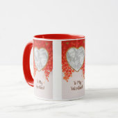  Victoriaans Valentijnsdag Mijn hart is Thine Mok (Voorkant links)