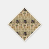 Victoriaans  Valentijnsdag Papieren servetten (Hoek)