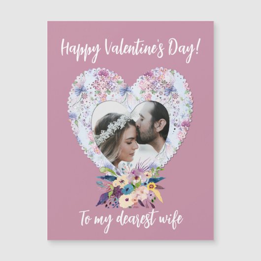 Victoriaans Valentijnsdag van het Hart Floral Wife (Voorkant)