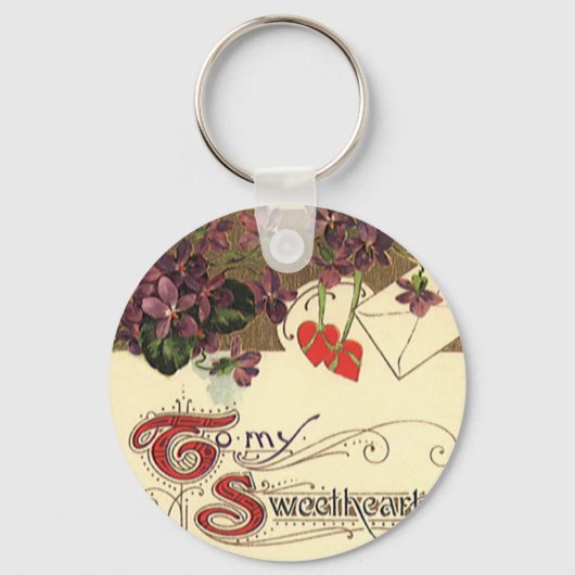  Victoriaans Valentijnsdag voor mijn kind Sleutelhanger (Voorkant)