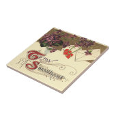 Victoriaans Valentijnsdag voor mijn kind Tegeltje (Zijkant)