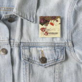  Victoriaans Valentijnsdag voor mijn kind Vierkante Button 5,1 Cm (In situ)