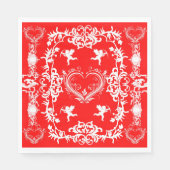  Victoriaans Valentijnse Cherub Papierservetten Servet (Voorkant)