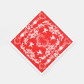  Victoriaans Valentijnse Cherub Papierservetten Servet (Hoek)