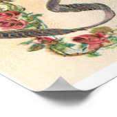 Victoriaans Valentijnse , Cherubs Angels Heart Poster (Hoek)