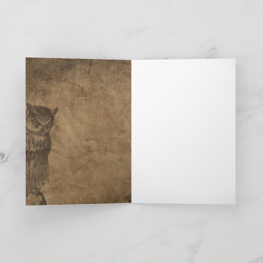 Victoriaans vampier Halloween Kaart (Binnen)