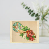 Victoriaans van een dop voorzien briefkaart (Staand voorkant)