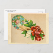 Victoriaans van een dop voorzien briefkaart (Voorkant / Achterkant)