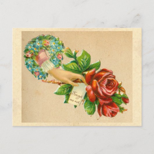 Victoriaans van een dop voorzien briefkaart (Voorkant)