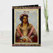 Victoriaans van Kleur Folie Valentijn Kaart (Voorkant)