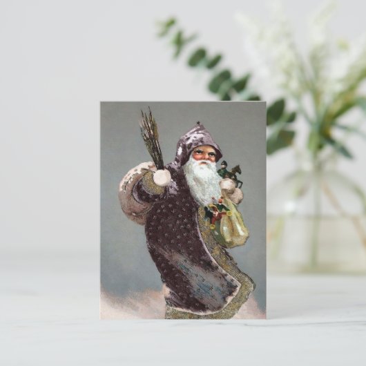 Victoriaans  van Santa Briefkaart (Staand voorkant)