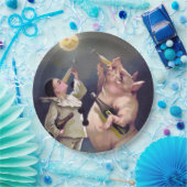 Victoriaans varkens papieren bordje (Feest)