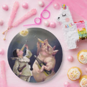 Victoriaans varkens papieren bordje (Feest)