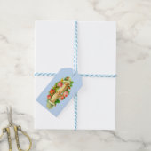 Victoriaans vastgelopen handdruk cadeaulabel (Met Touw)