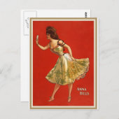 Victoriaans Vaudeville star Anna Held (1899) Briefkaart (Voorkant / Achterkant)