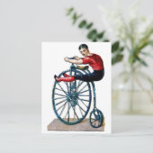 Victoriaans velocipede fiets Acrobat Briefkaart (Staand voorkant)