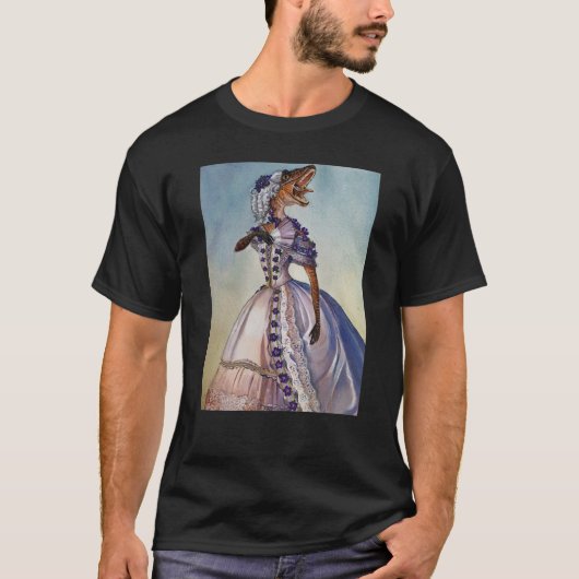 Victoriaans Velociraptor T-shirt (Voorkant)