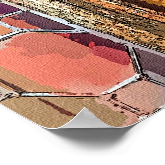 VICTORIAANS VENSTER POSTER (Hoek)