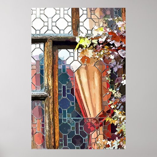 VICTORIAANS VENSTER POSTER (Voorkant)