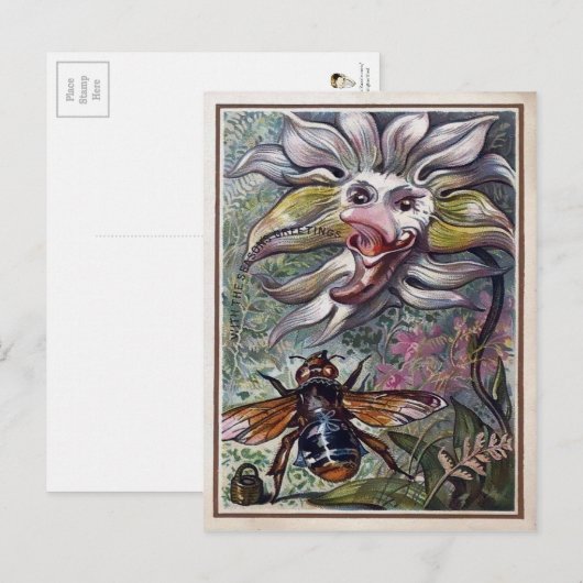  Victoriaans ventilator Briefkaart (Voorkant / Achterkant)