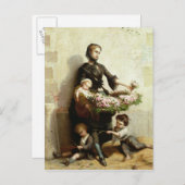 Victoriaans ventilatorverkoper briefkaart (Voorkant / Achterkant)