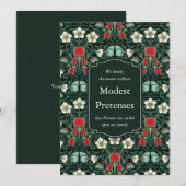 Victoriaans Venus Flytrap Creatief Gepersonaliseer Aankondiging (Voorkant / Achterkant)