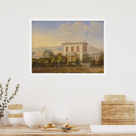 Victoriaans verblijfplaats, San Francisco, Calif.  Poster (Keuken)