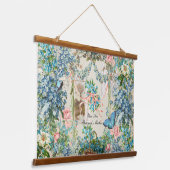 Victoriaans Vergeet=Me-niet Moederdag Collage Hangend Wandkleed (Gebogen)
