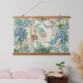 Victoriaans Vergeet=Me-niet Moederdag Collage Hangend Wandkleed (Slaapkamer)