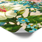 Victoriaans vergeet-me-niet Moederdag Collage Poster (Hoek)