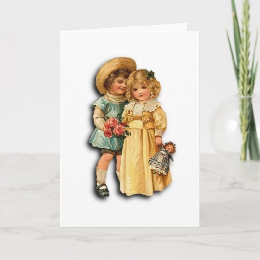 Victoriaans Verloving of bruiloft Kaart (Voorkant)