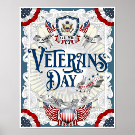 "VICTORIAANS VETERANDAG" Zware voorraad Poster