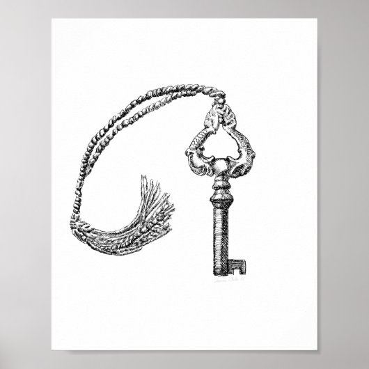 Victoriaans Victrola Key Poster (Voorkant)