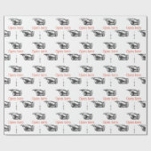 Victoriaans vingerwijzende hand cadeaupapier (Vlak)