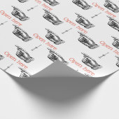 Victoriaans vingerwijzende hand cadeaupapier (Hoek)