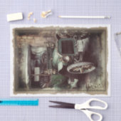 Victoriaans Vintage Auto Decoupage Tissuepapier (Craft)