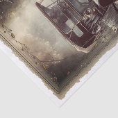 Victoriaans Vintage Auto Decoupage Tissuepapier (Detail)