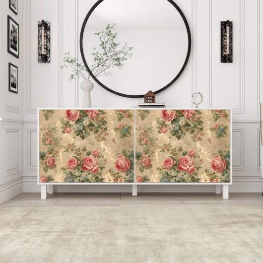 Victoriaans vintage Bloemontkoppeling Tissuepapier