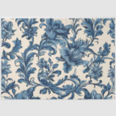 Victoriaans vintage Bloemontkoppeling Weefselpapie Tissuepapier (Voorkant)