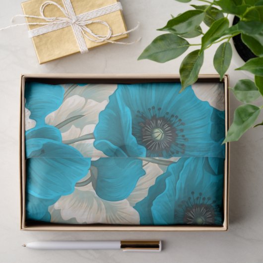 Victoriaans vintage Bloemontkoppeling Weefselpapie Tissuepapier (Geschenk)