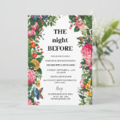 Victoriaans vintage bruiloft repetitie diner kaart (Staand voorkant)