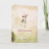 Victoriaans Vintage Kerst Kaart (Achterkant)