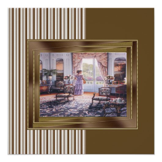 Victoriaans Vintage Poster (Voorkant)