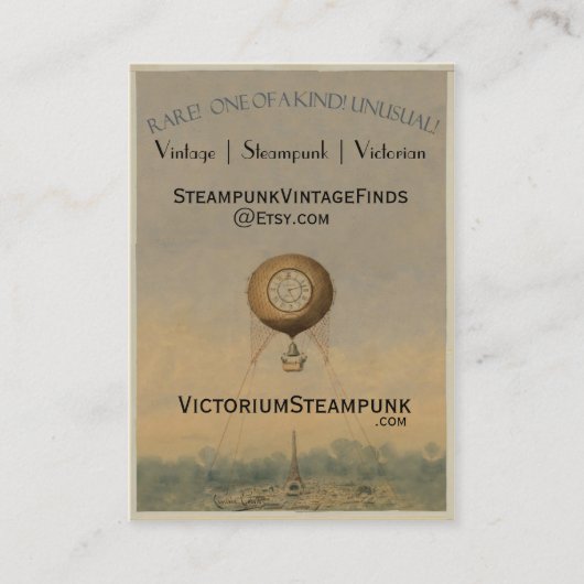 Victoriaans Vintage Stijlvol Visitekaartje (Voorkant)